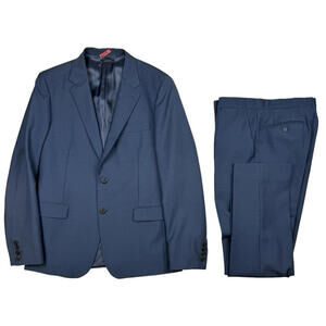 Prada 2-Piece Wool & Mohair Slim Fit Suit Blue Size 52 R EU | 32 W